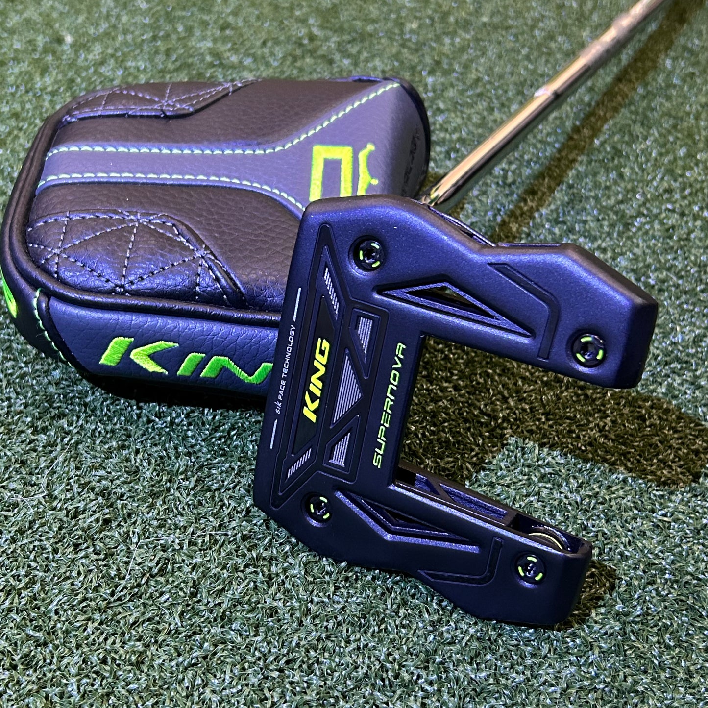 Cobra KING 3D Printed Black Supernova Single Bend Putter