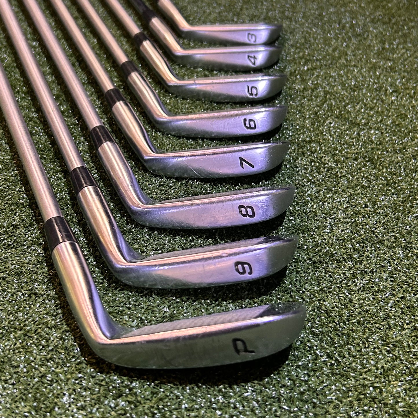 LH Nike CCi Forged Iron Set (3-PW). Stiff Flex Steel Fiber.